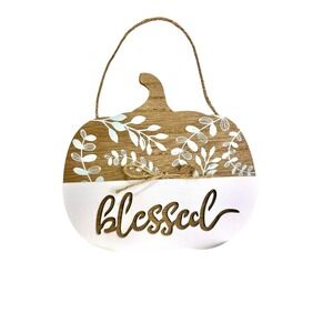 Blessed Pumpkin Hanging Wall Décor
